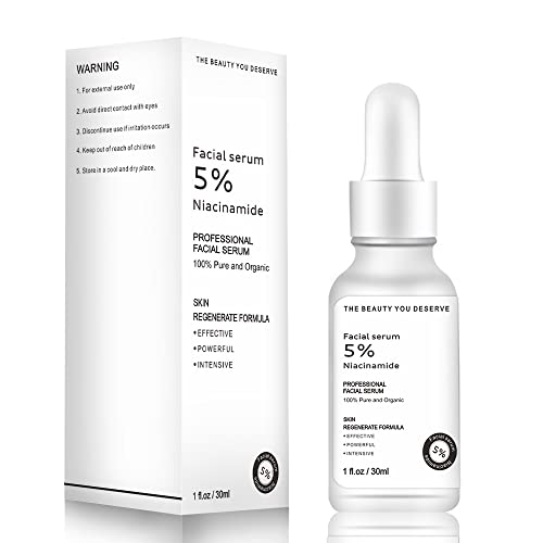 Essence Liquid, Serum Niacinamida, 30Ml Pure 5% Niacinamide y Ácido Hialurónico Suero Facial Blanqueador Hidratante Reafirmante Reponer Humedad Restaura Elasticidad de Piel Regalo del Dia de Madre