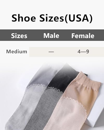 10-20 Pairs Nylon Socks for Women's Sheer Ankle Socks Reinforced Bottom and Toe Silk Thin Sole Elastic Socks2