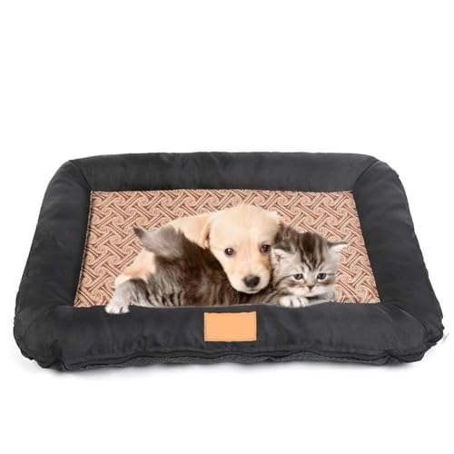 Panier chien chaud en été ? Solution matelas frais lavable noir - 2