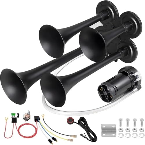 Bocina camion 12v NEWFUN de acero inoxidable para barcos y coches