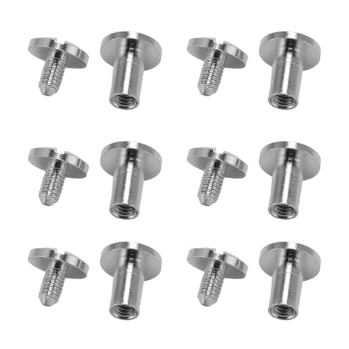 Aleación de Zinc Remaches de Cuero y Tornillos Set para Craft Arc Kit de Encuadernación