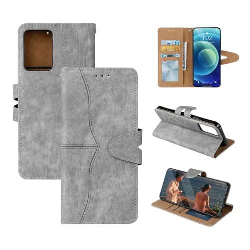 Image of Inktree Vivo V50 5G Flip Cover Wallet & Stand | Flip Cover for Vivo V50 5G - Grey