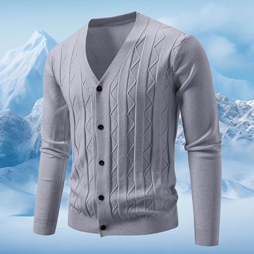 Mens Cardigan Sweater Long Sleeve Casual V Neck Lightweight Soft Button Down Slim Fit Knitted Sweaters with Pockets2
