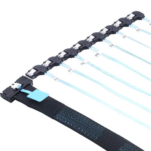 Cable convertidor MCIO PCIe Slimline SFF-8654 0.5m miniatura 5