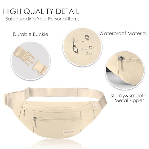 Image of MAXTOP Large Fanny Pack Crossbody Bags for Men Women Waist Pack with Key Chain Gifts for Enjoy Traveling Hiking Workout Dog Walking Casual Hands-Free Passport Bag Carrying All Phones