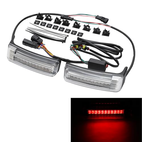 Green-L Alforja LED Inserts Support Light con luces de marcha, freno y señal para Harley Touring Road King Street Glide Electra Glide Ultra 2014-2024 miniatura 7