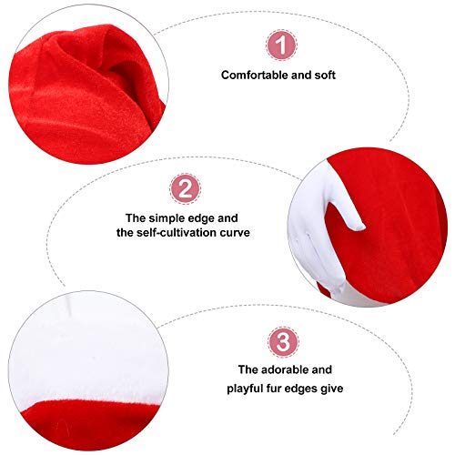 Amosfun 1 set kerstthema dameskostuum cosplay prestaties kleding feestgunst - Afbeelding 6