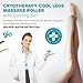 glo Cryotherapy Cool Legs Massage Roller with Cooling Gel | for Relief of Aching Legs Caused by Hot Weather, Pregnancy, Long Flights and Standing All Day | Relieve Water Retention Patented Design