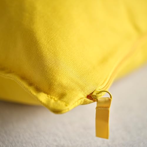Housse de coussin jaune ProTuning GURLI 50x50 cm lavable et durable