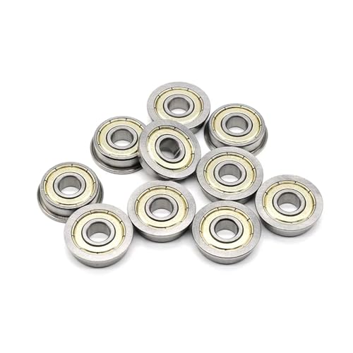 Roulement à bride F624ZZ 4x13x5 mm en lot de 10 pièces pour guidage linéaire