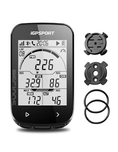 iGPSPORT BSC100S GPS Bike Computer Wireless, 2.6 inch LCD Display 40H Rechargeable Waterproof Cycling Computer (BSC100S)