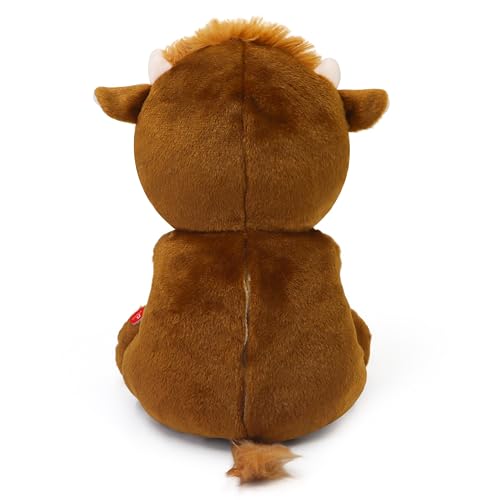 Highland Cow Plush Baby Sleep Soother - Heartbeat Stuffed Animal with Calming Light, White Noise, Shush, and Mother's Heartbeat for Newborns, Boys & Girls - Image 3