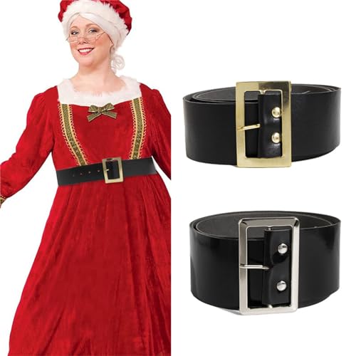 Christmas Santa Belt Black Pirate Belt Men 49'' Long Mens Costume Belt For Women Men Kids Santa Cosplay Supplies2
