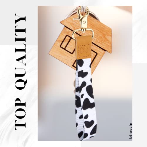 Key Chain For Women & Men, Cow Lanyards For Keys,Wallet - Unique Patterns, Ultra Soft, Durable Polyester #TOP5