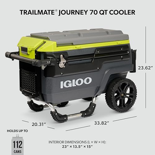 Image of Igloo Trailmate Journey 70Qt Wheeled Cooler | Insulated Hard Shell Ice Chest