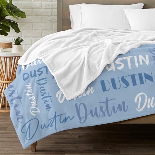 Personalized Blankets for Kids with Names Customized Blankets with Name for Adult Custom Blanket Gift for Birthday Christmas Valentines Day Gift