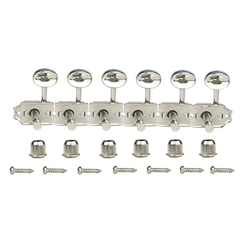 WNWN Ensemble De 6R 6 Inline Nickel Vintage Guitare Tuning PEGS Têtes De Machine 15: 1 pour Guitare Électrique… - Les Beatles, Paul McCartney, John Lennon, RIngo Starr, George Harrison WNWN Ensemble De 6R 6 Inline Nickel Vintage Guitare Tuning PEGS Têtes De Machine 15: 1 pour Guitare Électrique… – Image 4