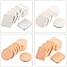 TecUnite 100 Pieces Cosmetic Sponges Latex Makeup Foam Wedges Foundation Beauty Tools (5 Styles, White and Skin)