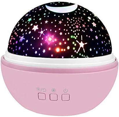 Star Moon Light Projector for Kids Night Lamp Relaxing for Kids 2 3 4 5 6 7 8 9 10 Years Girls Toys Bedroom Night Light Unique Birthday Gifts Purple
