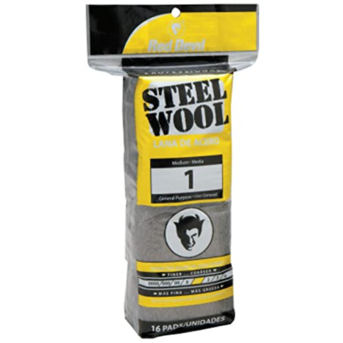 Image of Red Devil 0314 Steel Wool, 1 Medium (Pack of 16)
