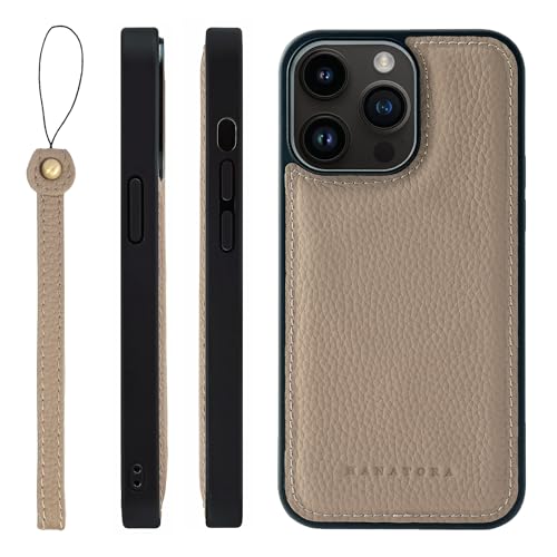HANATORA for iPhone 14ProMax �P�[�X MagSafe �Ή� �{�v �ϏՌ� �o���p�[�^ �X�}�z�P�[�X �X�}�z �X�g���b�v �t�� �V�������N���U�[ �M�t�g �}�O�Z�[�t�Ή� �O���[�W�� SMSGZ-14ProMax-Grege