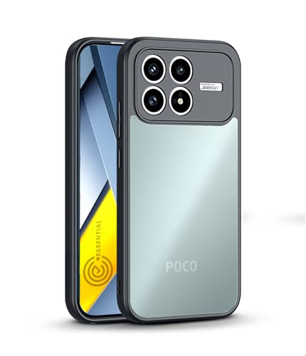 Image of KAPAVER Essential Back Cover Case Compatible with Poco F8 Pro - Black (PC+TPU) (Poco F8 Pro - Black)