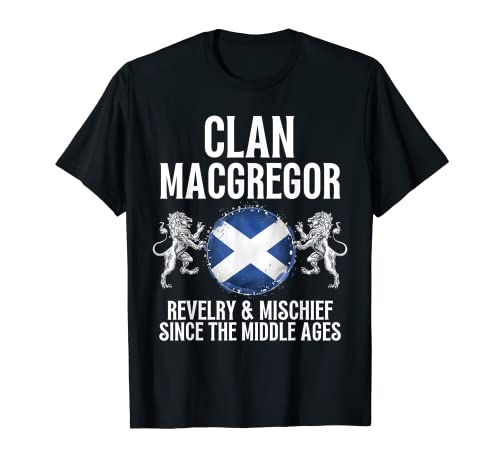 MacGregor Clan Scottish Apellido Scotland Heráldica Camiseta