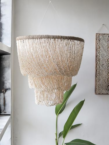 Bead Seashell Chandelier Bali, Tiered Sea shell Chandelier, Bohemian Seashell Chandelier - Image 5