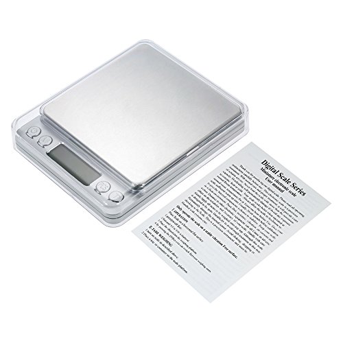 KKmoon 3000g / 0,1g Balança de cozinha precisa Balança de joias de alta precisão Mini balança de ali