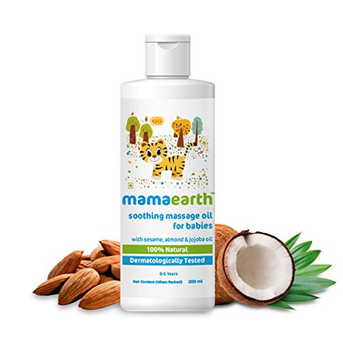 Image of Mamaearth Gentle Cleansing Natural Baby Shampoo (400 Ml)&Mamaearth Soothing Baby Massage Oil, With Sesame, Almond & Jojoba Oil - 200Ml