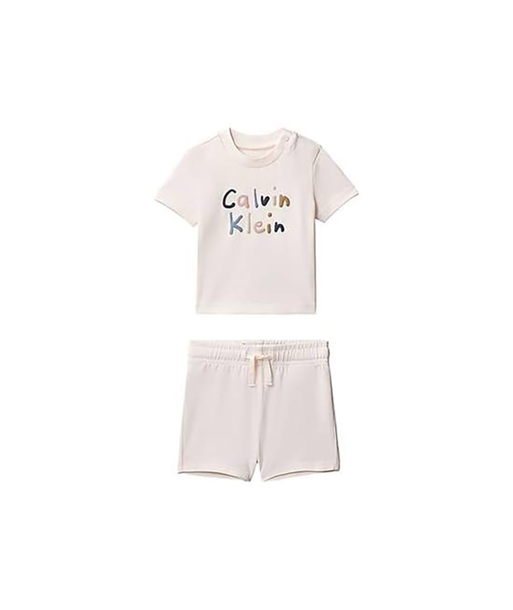 Calvin Klein Baby Anzug Mädchen Art LVCKSJI11B Pearl 12-1304 Tcx 18 Monate