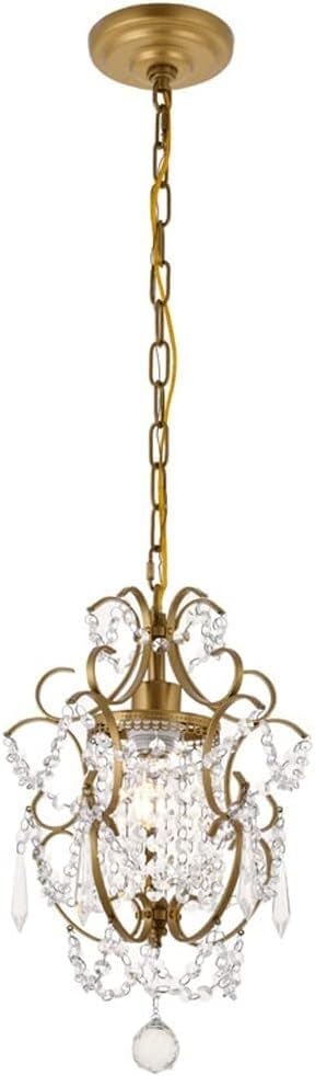 Suspension rétro E27 et cristal pour illuminer votre salon chaleureux