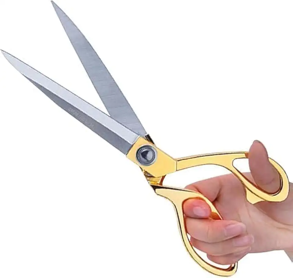 Tesoura Profissional para Alfaiate, Aço Inox, 23cm, para Costura, Roupa, Tecido, Arremate, Artesanato