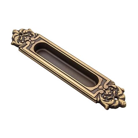 JUVA Oval Sliding Door Handle in Bronze Cover