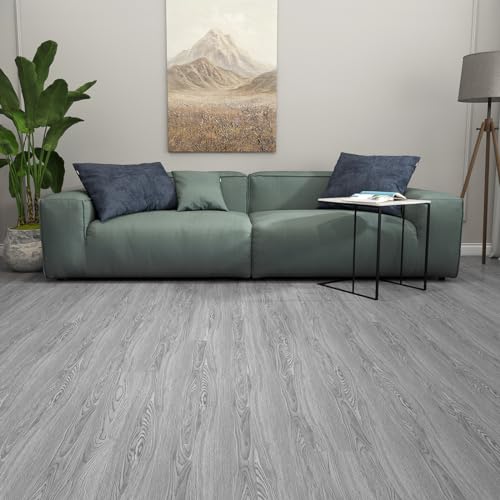 FLOREXP Vinyl Bodenbelag - Lino Bodenbelag,Peel & Stick Bodenfliesen Selbstklebende Bodenfliesen,2mm 18pcs Wasserdicht,für Küche Wohnzimmer Boden