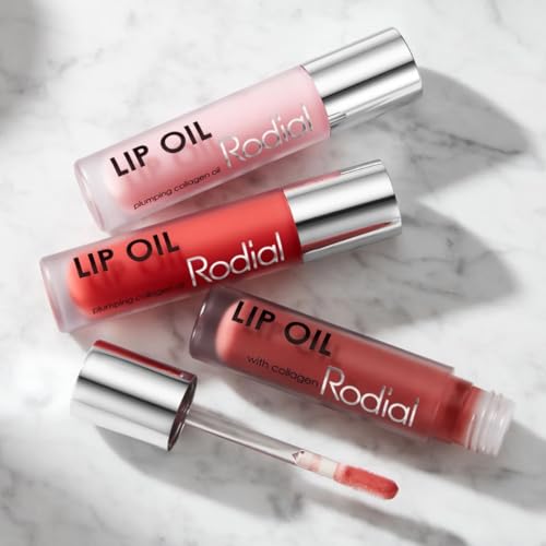 Rodial Plumping Collagen Lip Oil 0.14 fl oz, Hydrating Vegan Lip Oil for Fuller-Looking Lips, Nourishing Botanical Oils with Cherry, Jojoba & Macadamia, Sheer Pink Gloss Finish - Image 5