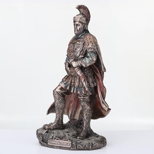 Figura escultórica de Hannibal Barca en resina y bronce miniatura 3