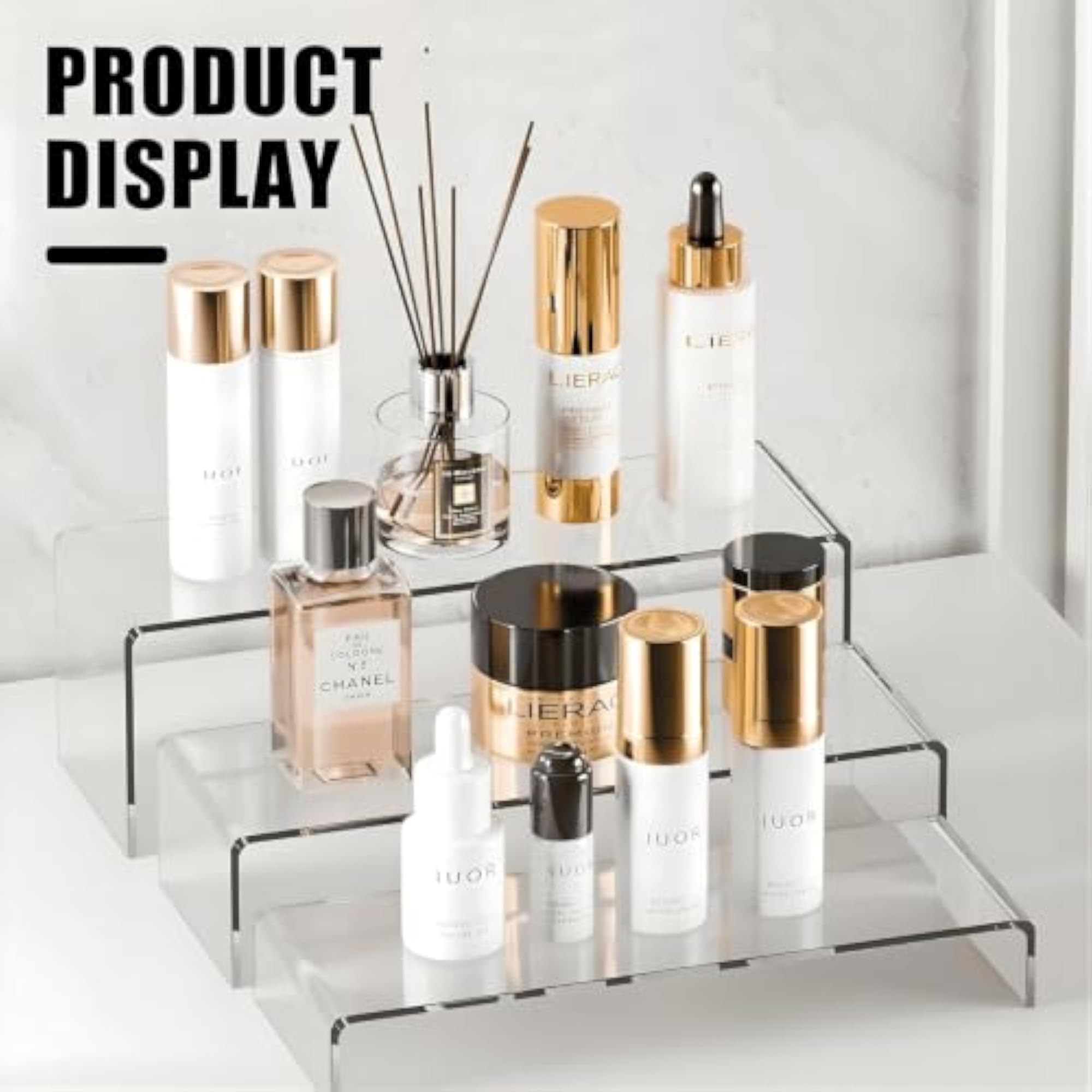 Premium Clear Acrylic Display Risers Set