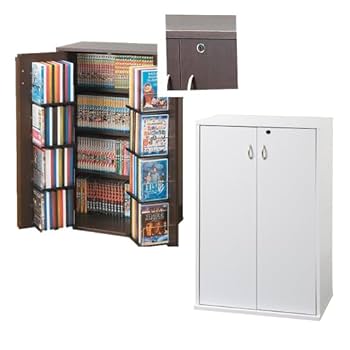 CDラック 約454枚収納 日本製 ダークブラウン 幅59 奥行37 高さ93 Amazon.co.jp: 1284枚収納 CD屋さんのCD/DVDラック 幅109cm