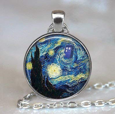 Dr Who Starry Night Anhänger, Vincent and The Doctor Who Jewelry Cover