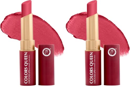 Image of Colors Queen Luscious Lips - Non Transfer Creamy Matte Lipstick | Highly Pigmented with Smooth Application | Long Lasting Lipstick Waterproof | Smudge Proof Lipstick for Women (05 - False Mauve - 3.5g)