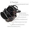 HUAZHIMAO Kleiner Rucksack Damen PU Leder Rucksäcke Elegant Klein Rucksackhandtaschen Mini 3 in 1 Cityrucksack Tagesrucksack Frauen Rucksacktasche Wasserdichte Umhängetaschen Schultertasche (Grau) #3