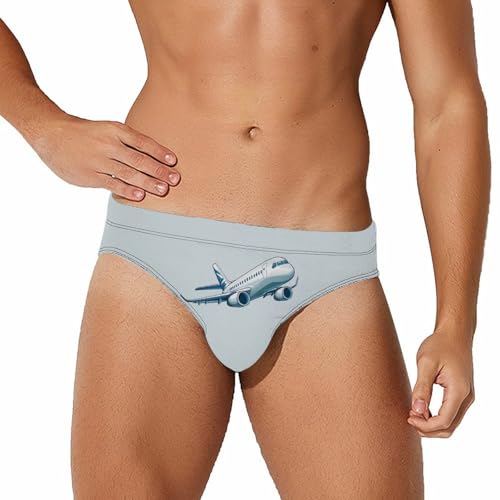 Airplane Plane Men's Swim Trunks Briefs Swimsuit Swimwear Bathing for Underwear Beach 2XL