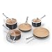 Produktbild Ninja Extended Life 5-teiliges Keramik-Kochgeschirr-Set (20 & 24 cm Bratpfannen + 16, 18 & 20 cm Töpfe und Deckel), antihaftbeschichtet (ohne PFAs, PFOA, Blei oder Cadmium), ofenfest bis 285 °C,