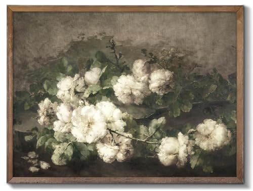 RETRART Vintage Wall Art, Vintage Floral Wall Art Prints - Vintage Flower Pictures Decor Aesthetic - 11" x 14" Unframed Canvas Prints for Bedroom Living Room Bathroom Wall Decor