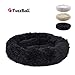 FuzzBall Fluffy Luxe Pet Bed, Calming Donut Cuddler – Machine Washable, Waterproof Base, Anti-Slip (for Small Dogs and Cats up to 25lbs)