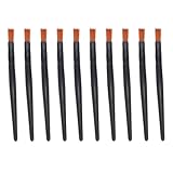 Healifty 100 Stück Kleine Lippenstiftapplikatoren aus Kunstfaser mit Schwarzem Aluminiumgriff Präzise Lippenpinsel für Gleichmäßiges Lippen Make Up und Vielseitige Beauty Anwendung