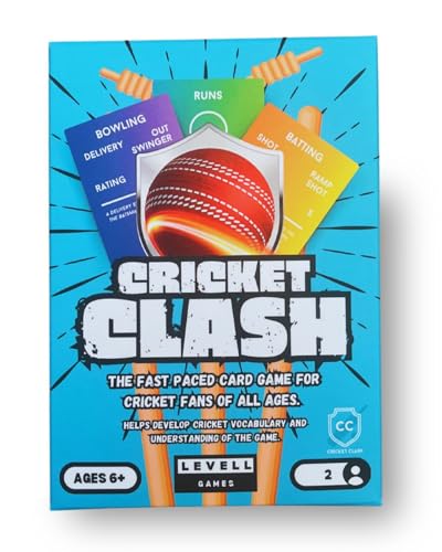 Cricket Clash – The Fast-Paced Family Cricket Card Game | Learn Cricket & Battle Friends | Ages 6+ | Perfect for Holidays, Match Days & Game Nights | Players 2 +