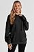 SHEWIN Oversized Sweatshirt for Women Loose fit Casual Long Sleeve Waffle Hoodies Pullover Sweatshirts Soft Trendy Fall Outfit for Women 2025,US 16-18(XL),Black