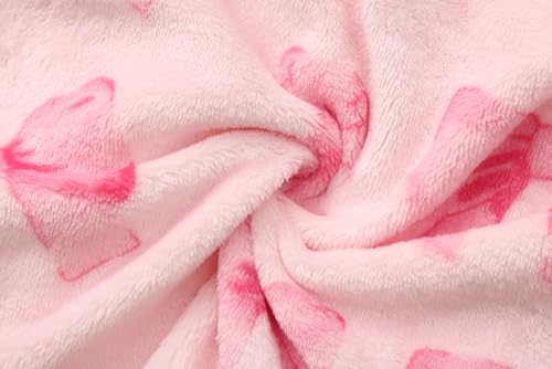 Image of Girls Fleece Hooded Robes Kids Warm Bath Robe for Girls Soft Fuzzy Bathrobe
